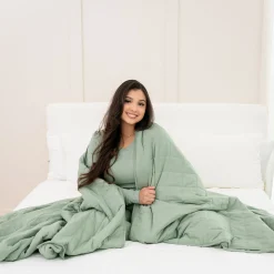 Kyte Baby Adult Quilted Blanket in 2.5 Thyme Online