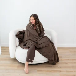 Kyte Baby Adult Quilted Blanket in Espresso 2.5 Online