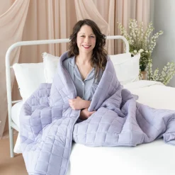 Kyte Baby Adult Quilted Blanket in 3.5 Taro Sale