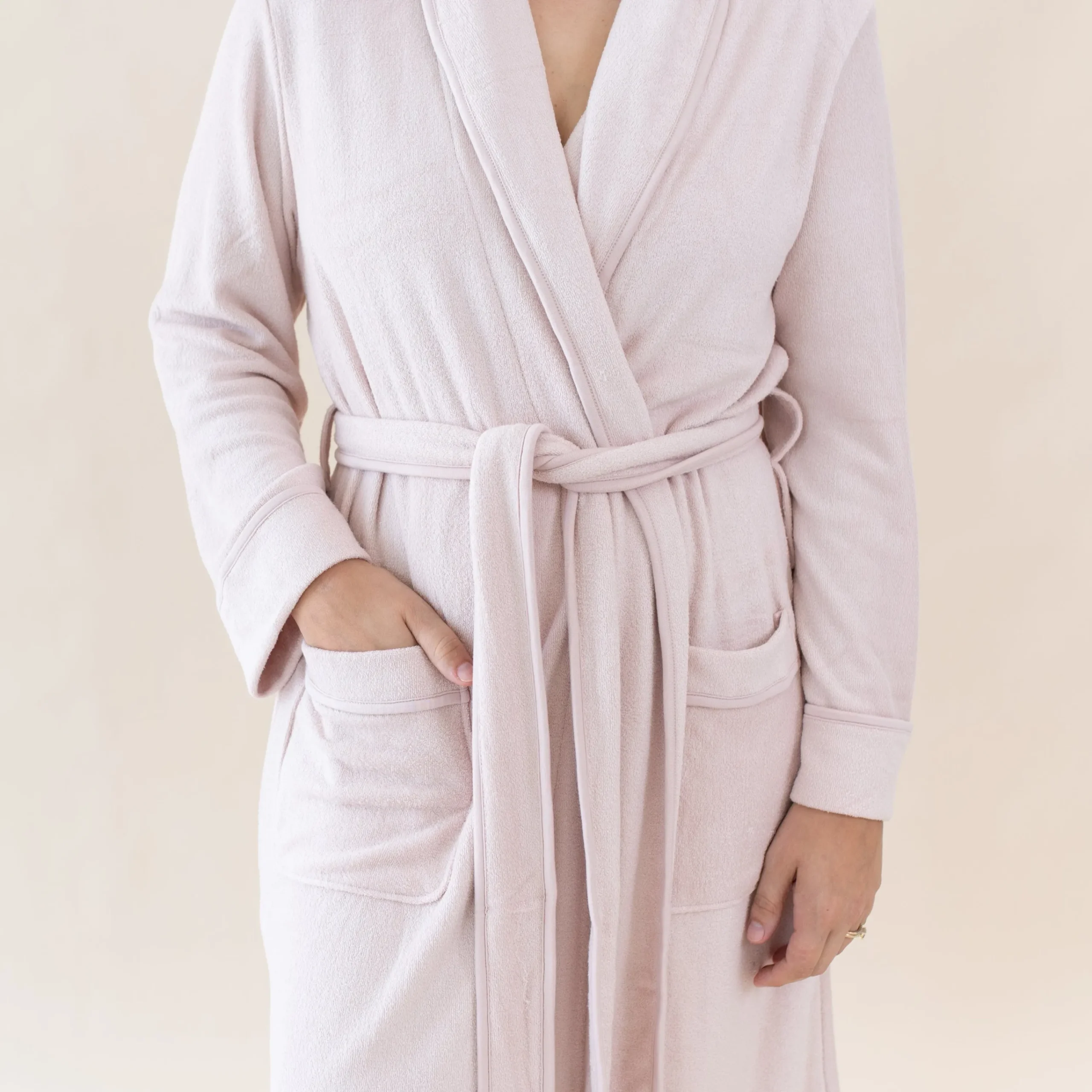 Kyte Baby Adult Robe in Blush Best