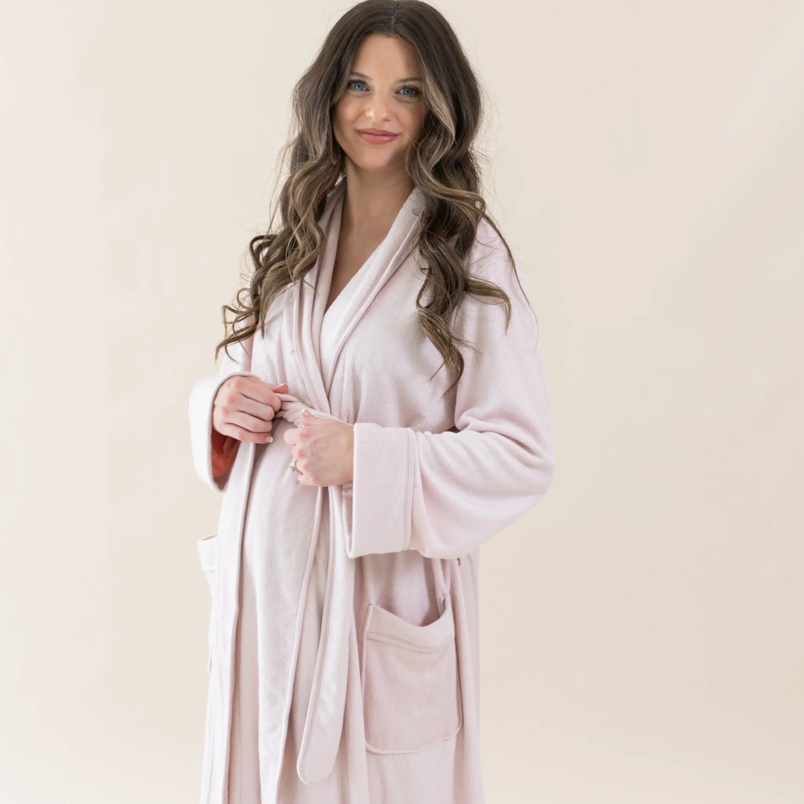 Kyte Baby Adult Robe in Blush Best