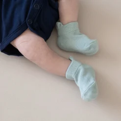 Kyte Baby Ankle Socks Combo 5-Pack in Neutral Neutral: Cloud/Oat/Storm/Sage/Midnight New