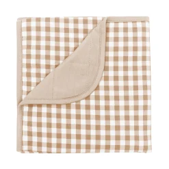 Kyte Baby Baby Blanket in Gingham Bisque