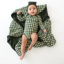 Kyte Baby Baby Blanket in Gingham Fir New