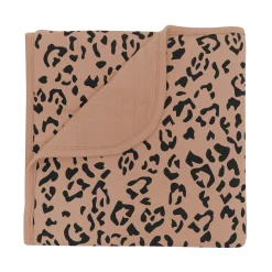 Kyte Baby Baby Blanket in Latte Leopard