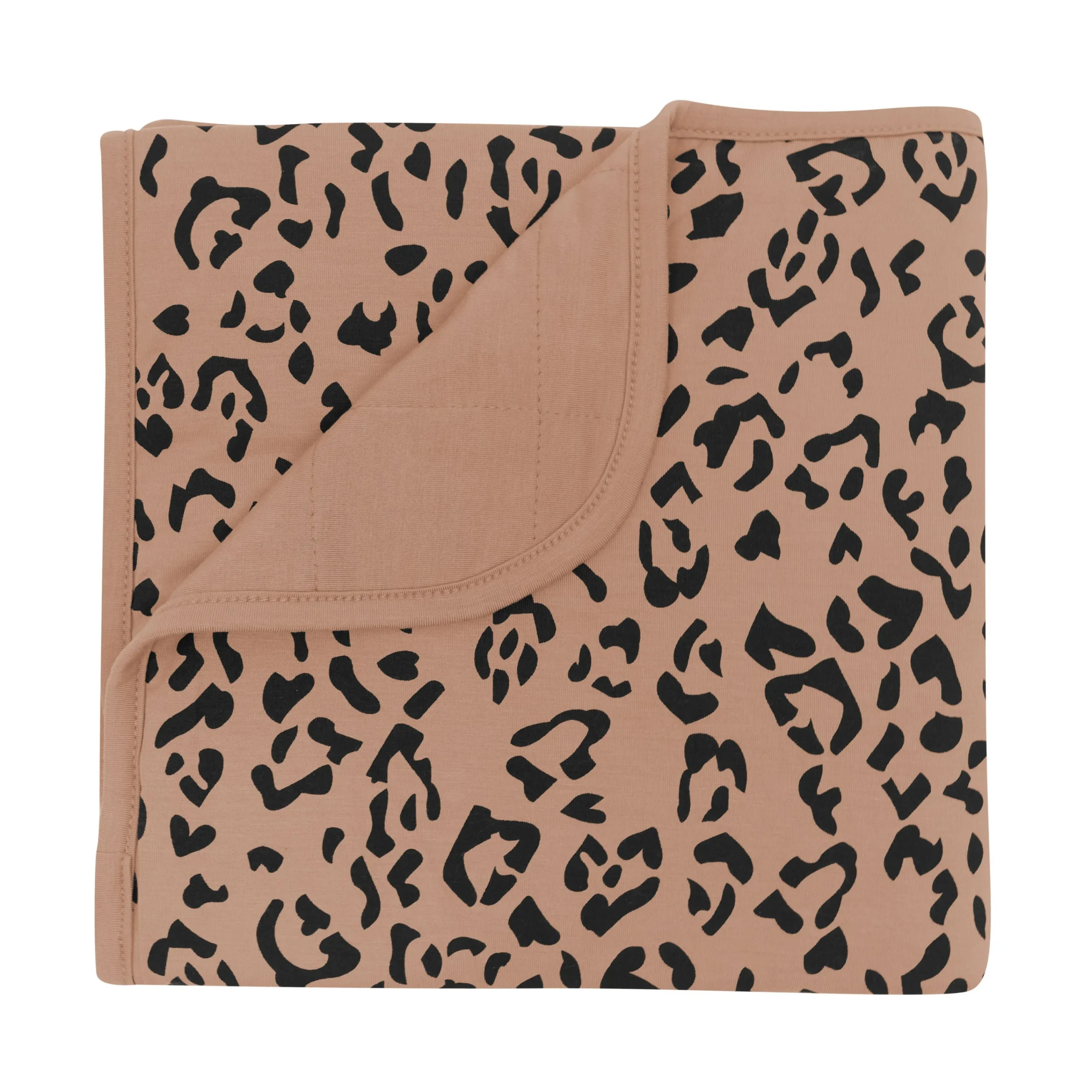 Kyte Baby Baby Blanket in Latte Leopard