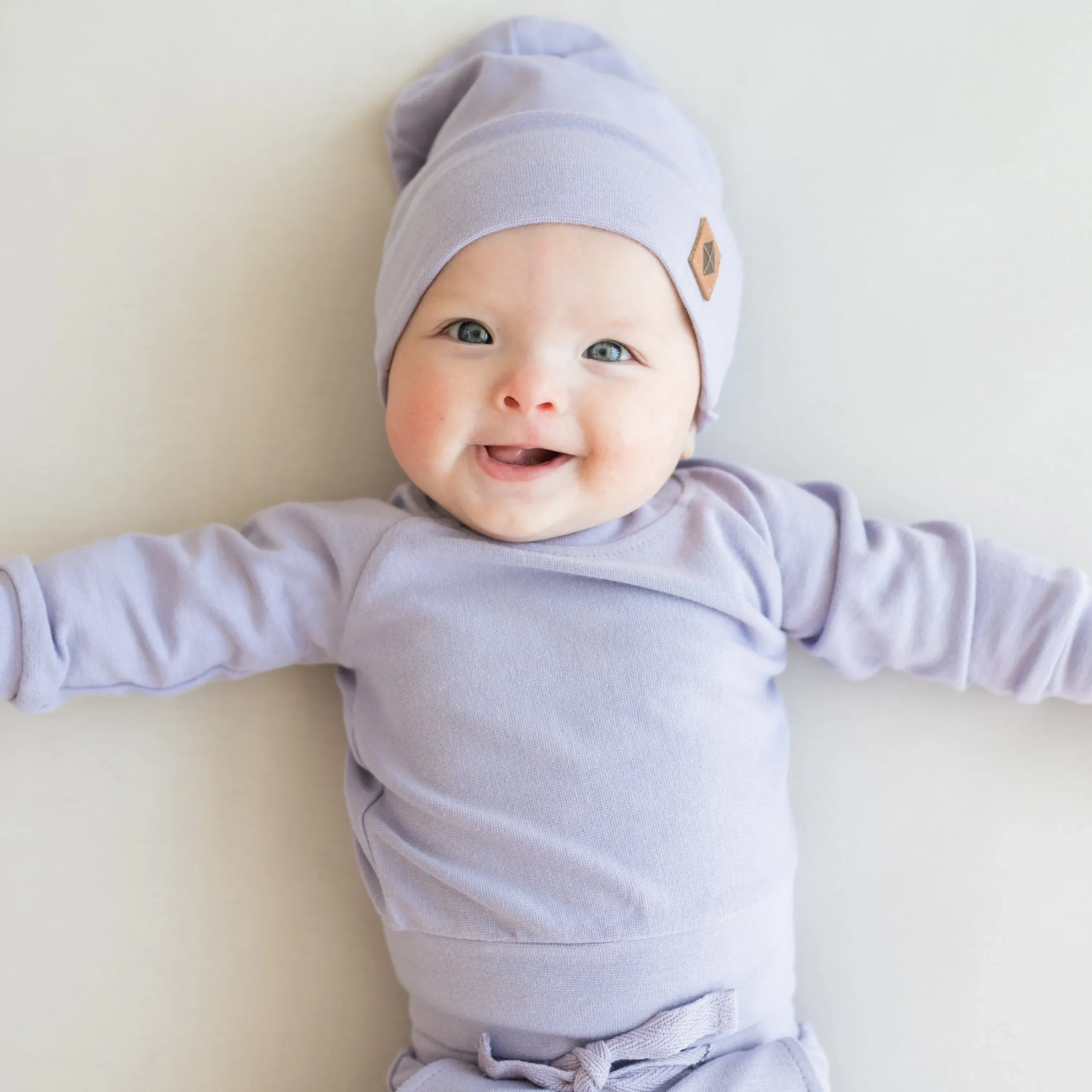 Kyte Baby Bamboo Jersey Beanie in Taro Best