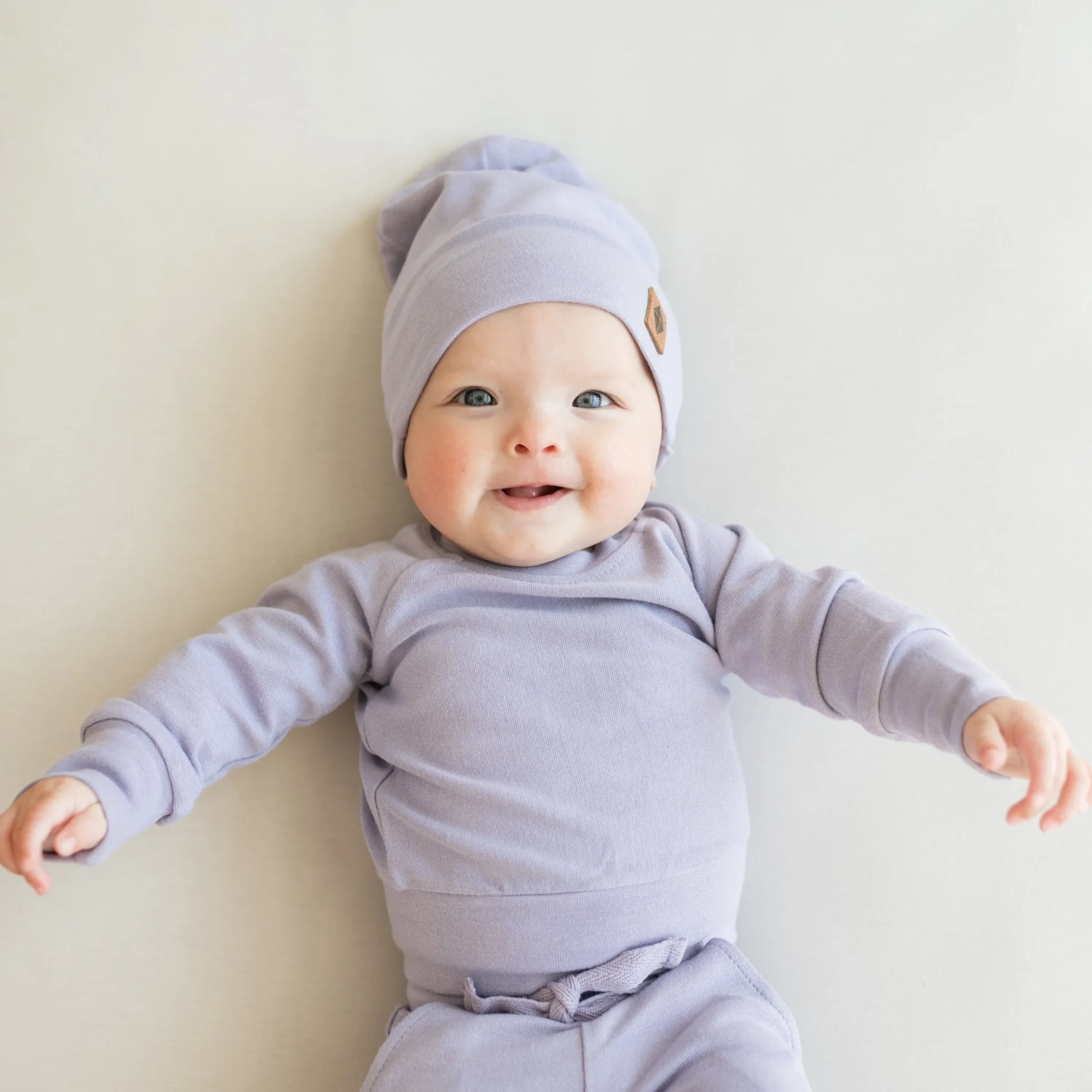 Kyte Baby Bamboo Jersey Beanie in Taro Best
