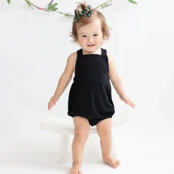 Kyte Baby Bamboo Jersey Bubble Overall in Midnight Clearance