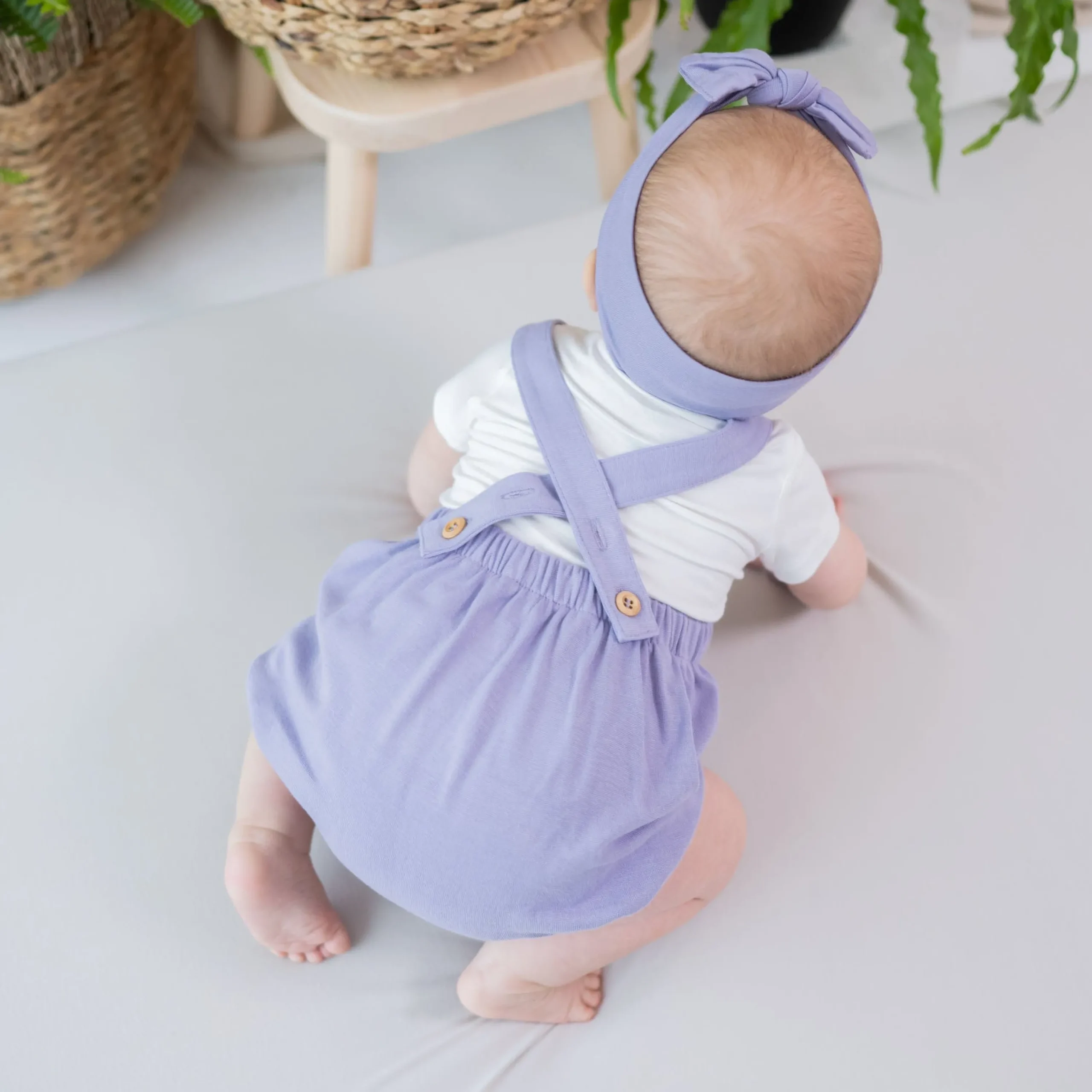 Kyte Baby Bamboo Jersey Bubble Overall in Taro Outlet
