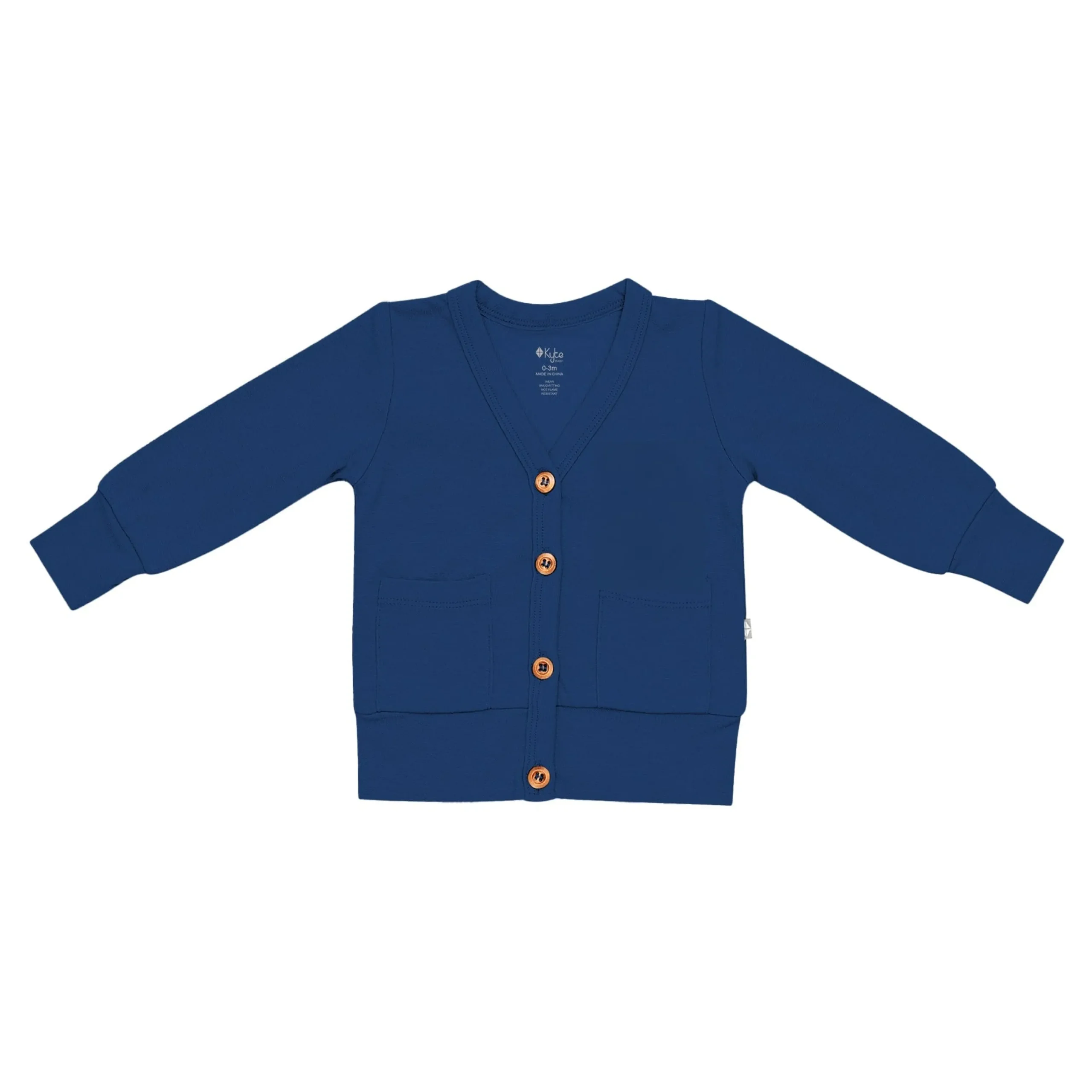 Kyte Baby Bamboo Jersey Cardigan in Tahoe