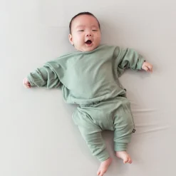Kyte Baby Bamboo Jersey Harem Pants in Thyme Best