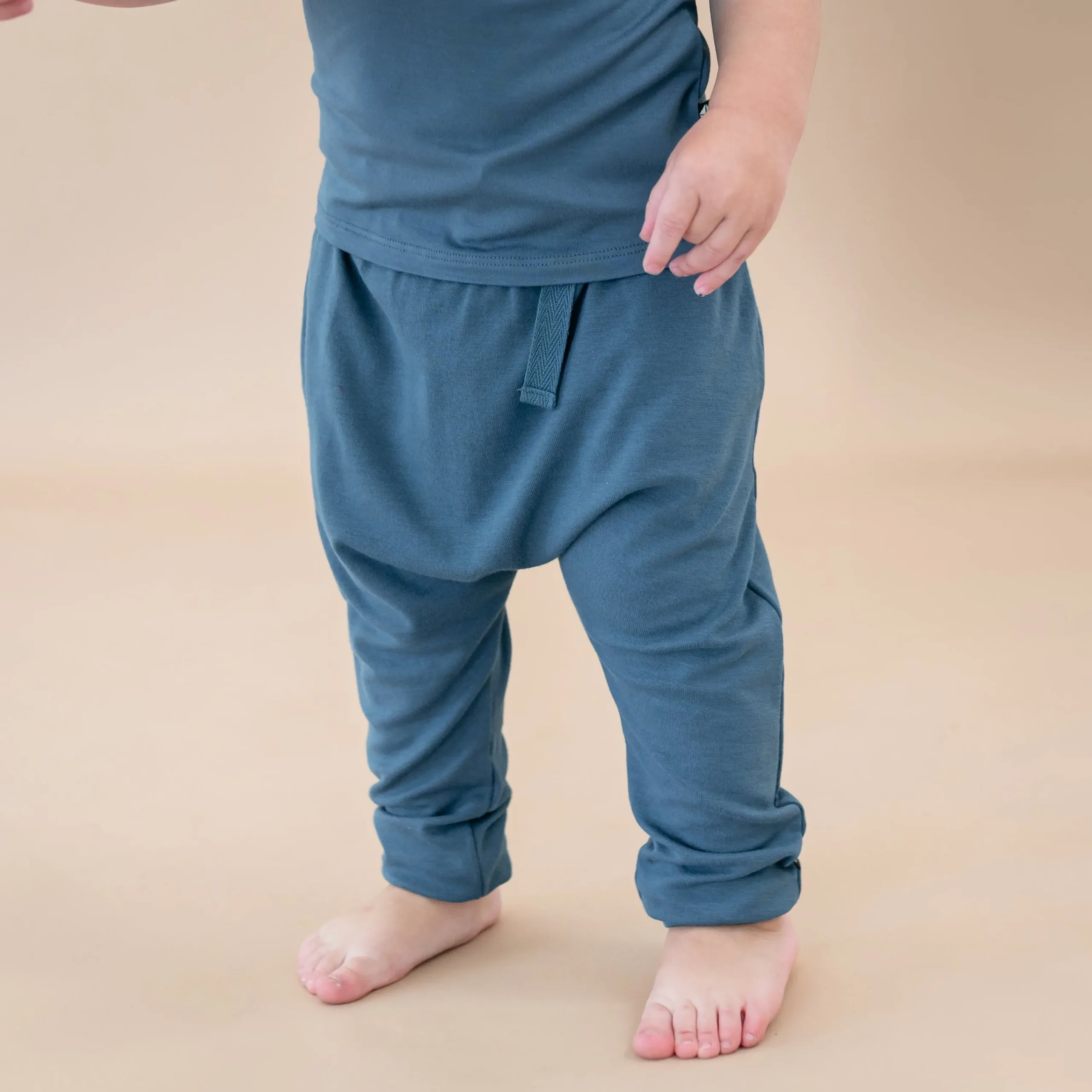 Kyte Baby Bamboo Jersey Harem Pants in Atlantic New