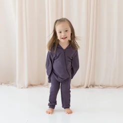Kyte Baby Bamboo Jersey Hooded Zippered Romper in Currant New