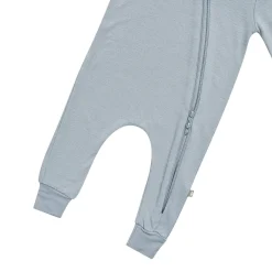 Kyte Baby Bamboo Jersey Hooded Zippered Romper in Fog Outlet