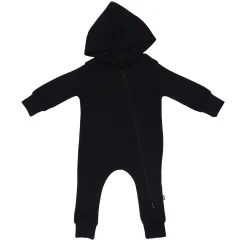Kyte Baby Bamboo Jersey Hooded Zippered Romper in Midnight Discount