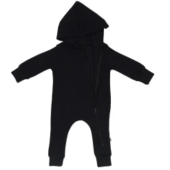 Kyte Baby Bamboo Jersey Hooded Zippered Romper in Midnight Discount