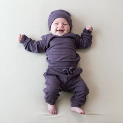 Kyte Baby Bamboo Jersey Jogger Set in Currant