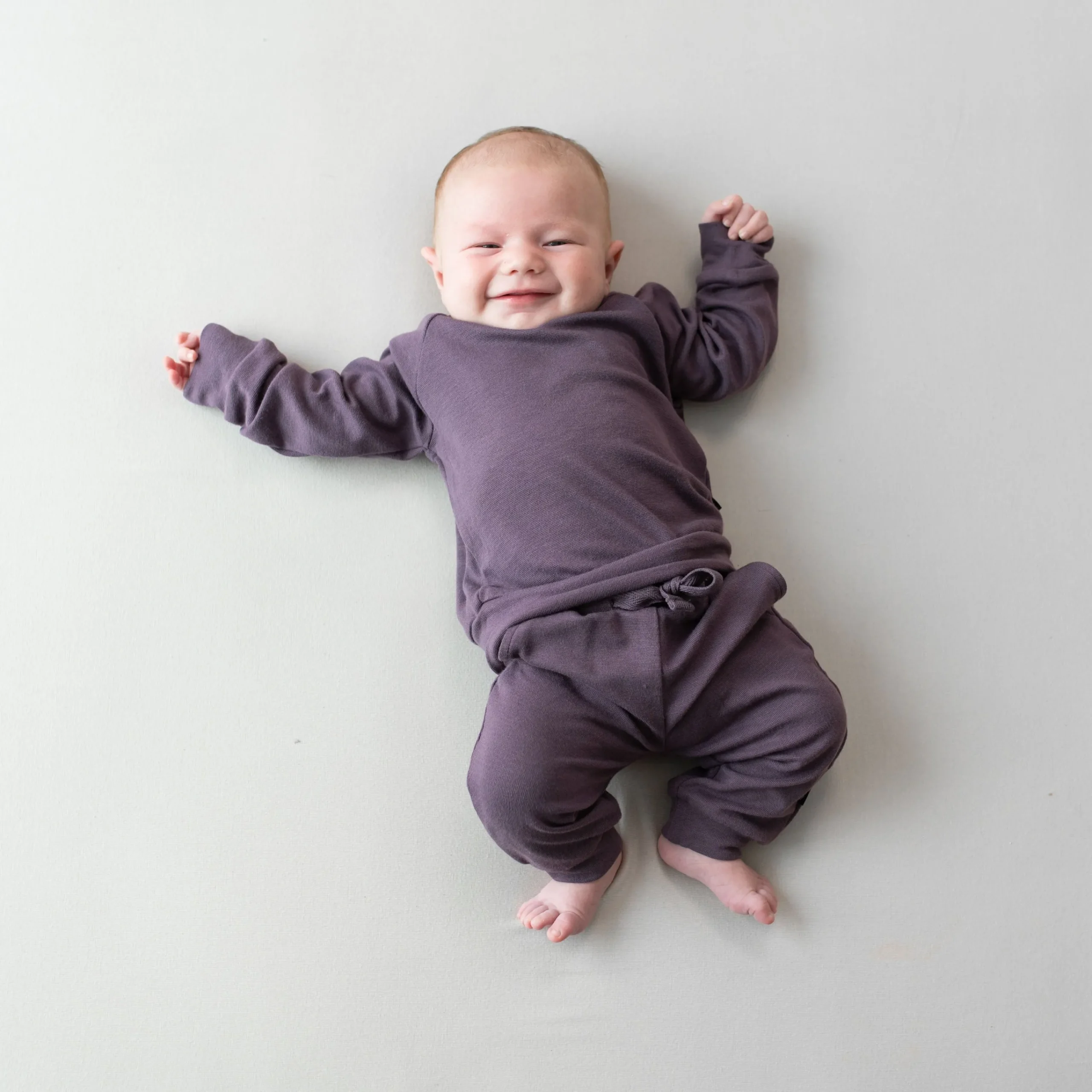 Kyte Baby Bamboo Jersey Jogger Set in Currant