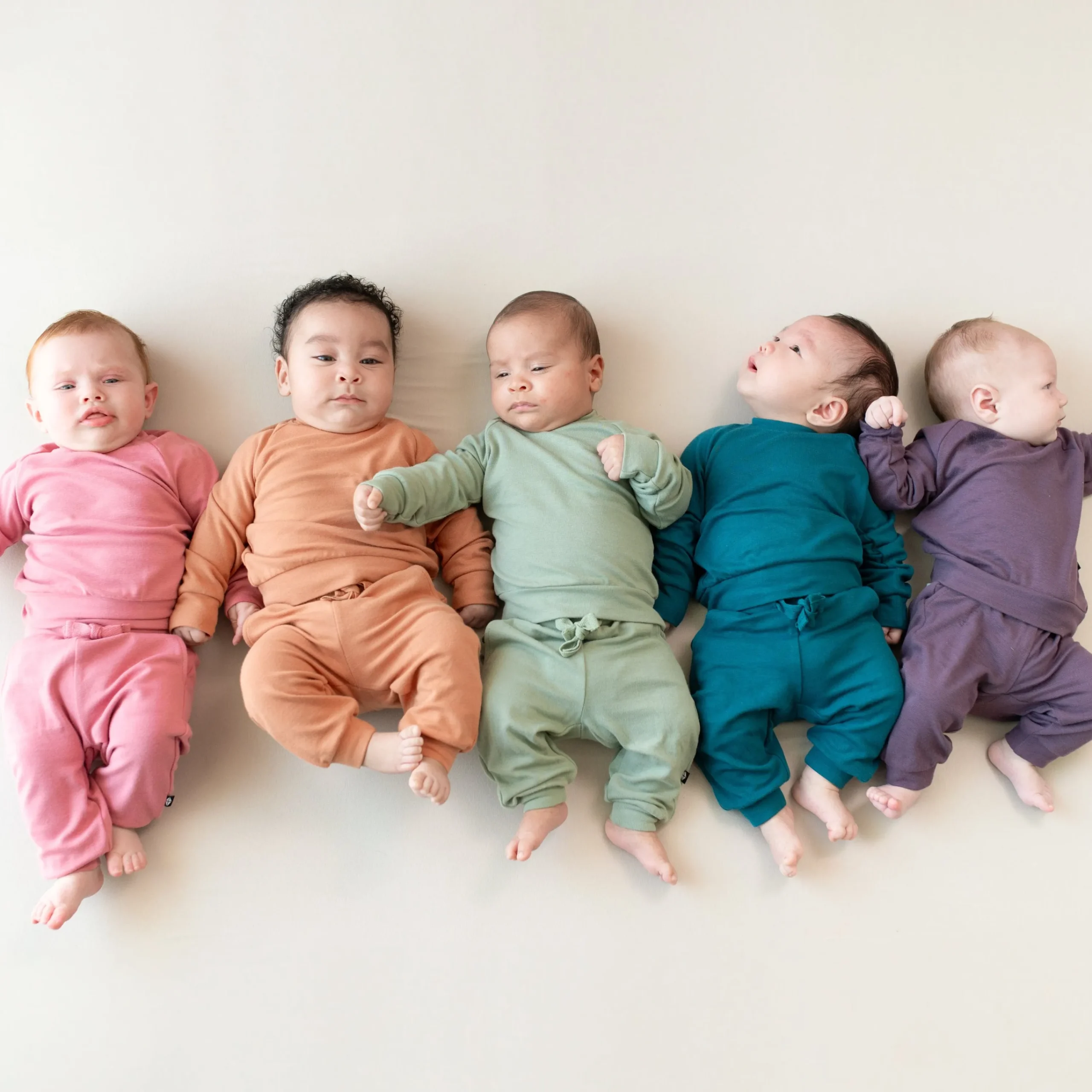 Kyte Baby Bamboo Jersey Jogger Set in Currant