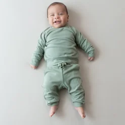 Kyte Baby Bamboo Jersey Jogger Set in Thyme Online