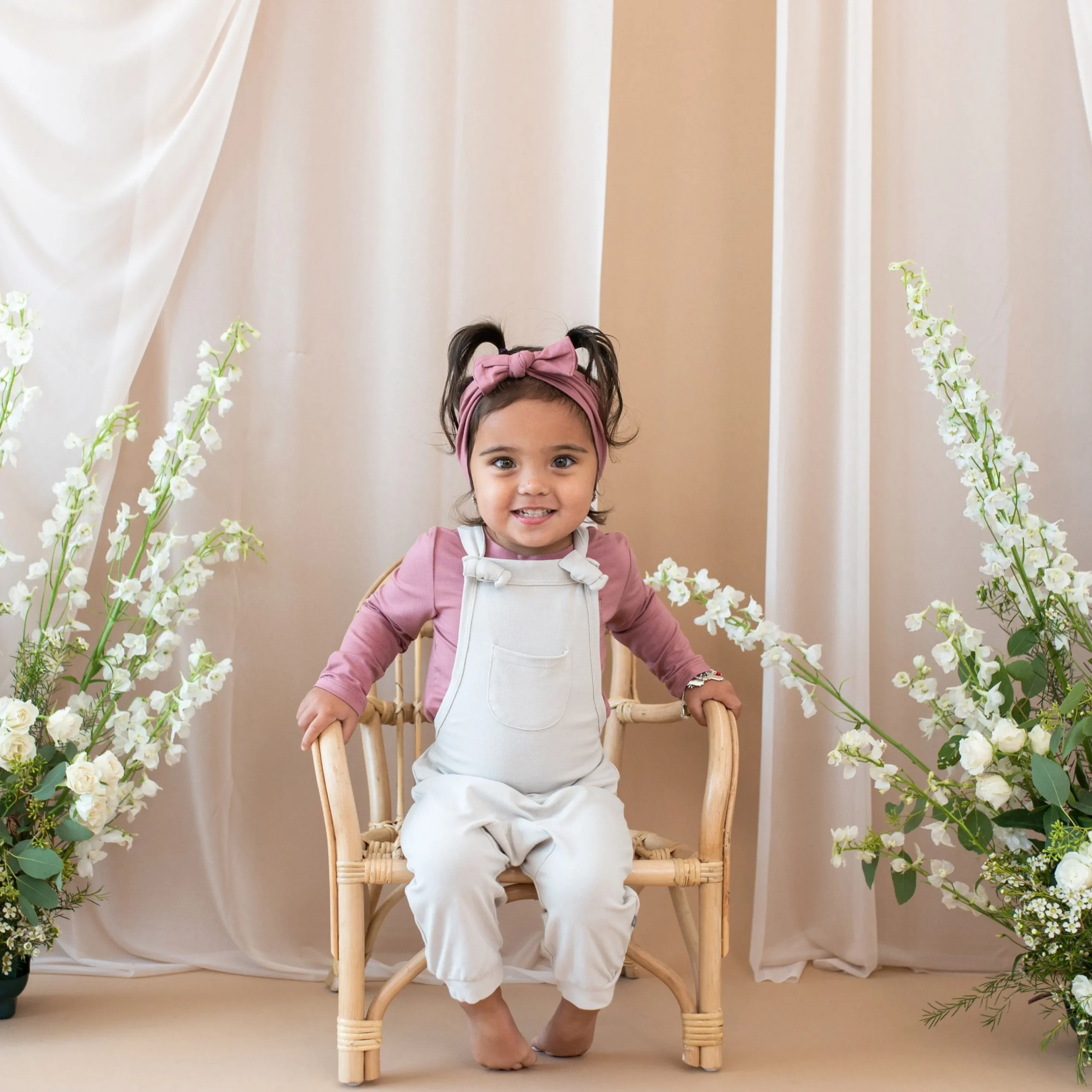 Kyte Baby Bamboo Jersey Overall in Oat Best
