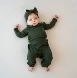 Kyte Baby Bamboo Jersey Overall in Fir New