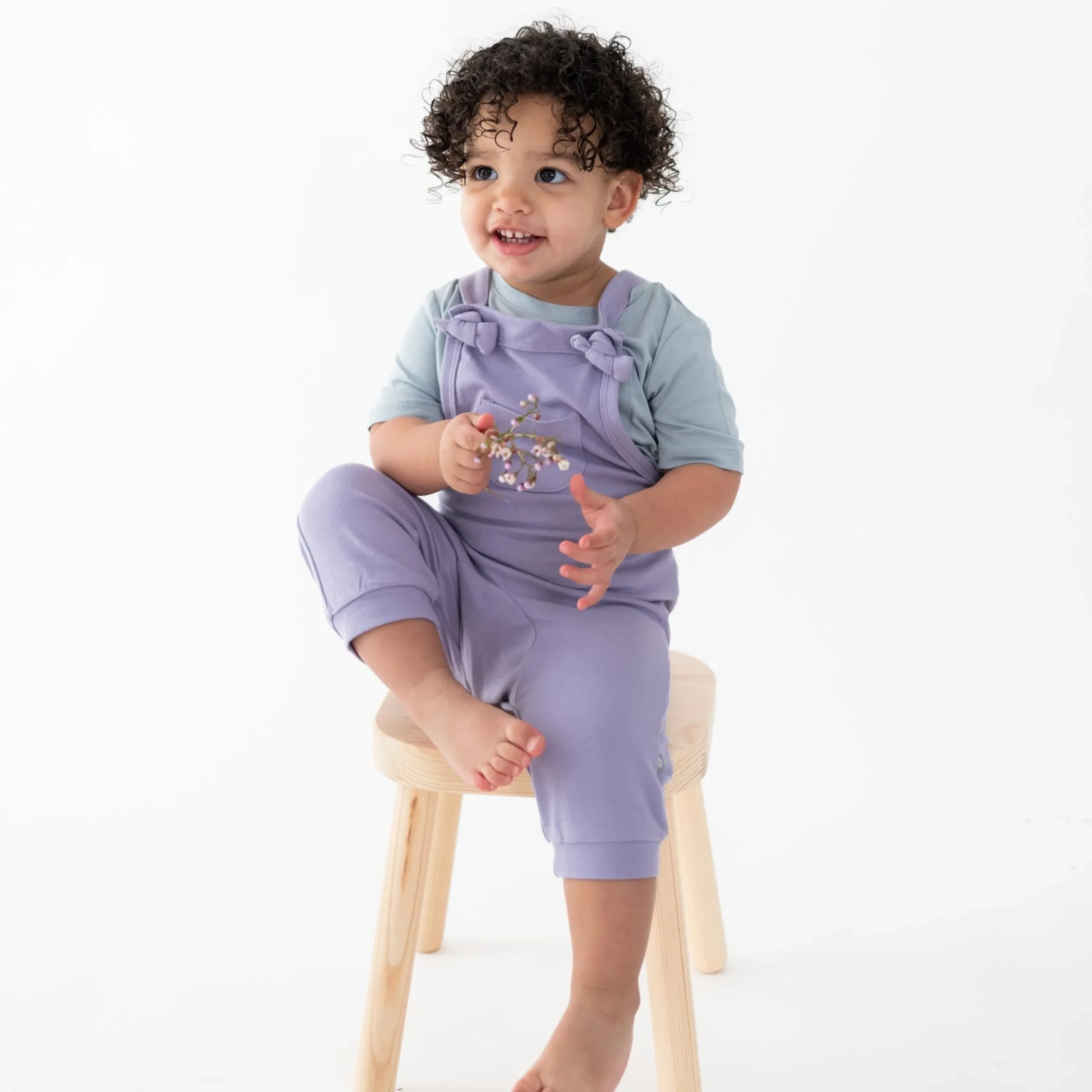 Kyte Baby Bamboo Jersey Overall in Taro Best