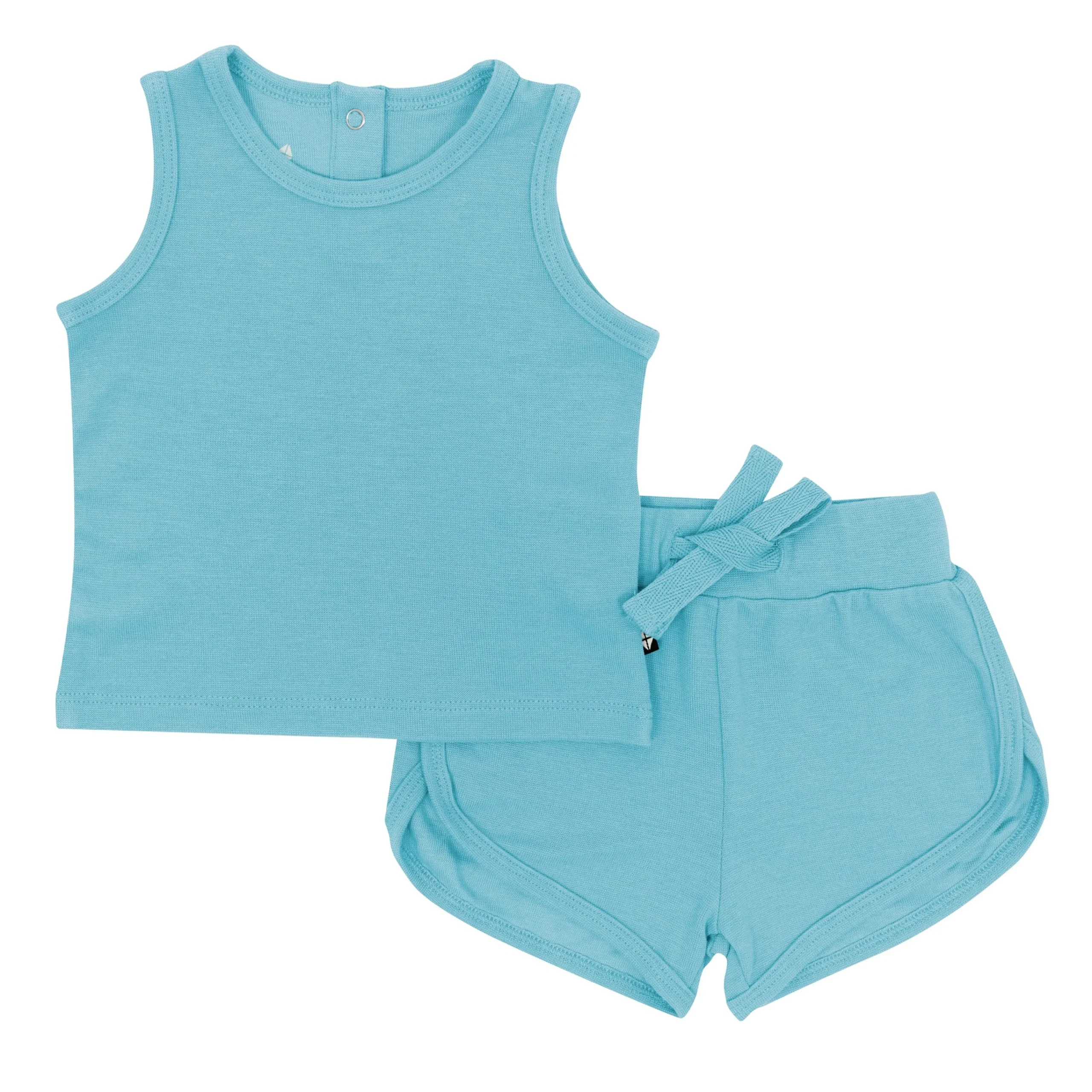 Kyte Baby Bamboo Jersey Tank Jogger Set in Makai Online