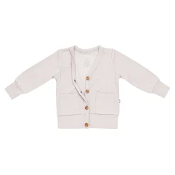 Kyte Baby Bamboo Jersey Toddler Cardigan in Oat Hot