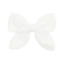 Kyte Baby Bamboo Muslin Alligator Clip Bow in Cloud Outlet