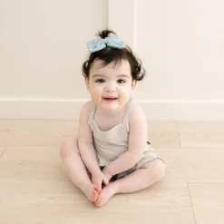 Kyte Baby Bamboo Muslin Alligator Clip Bow in Mist