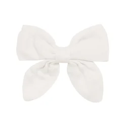Kyte Baby Bamboo Muslin Alligator Clip Bow in Oat Sale
