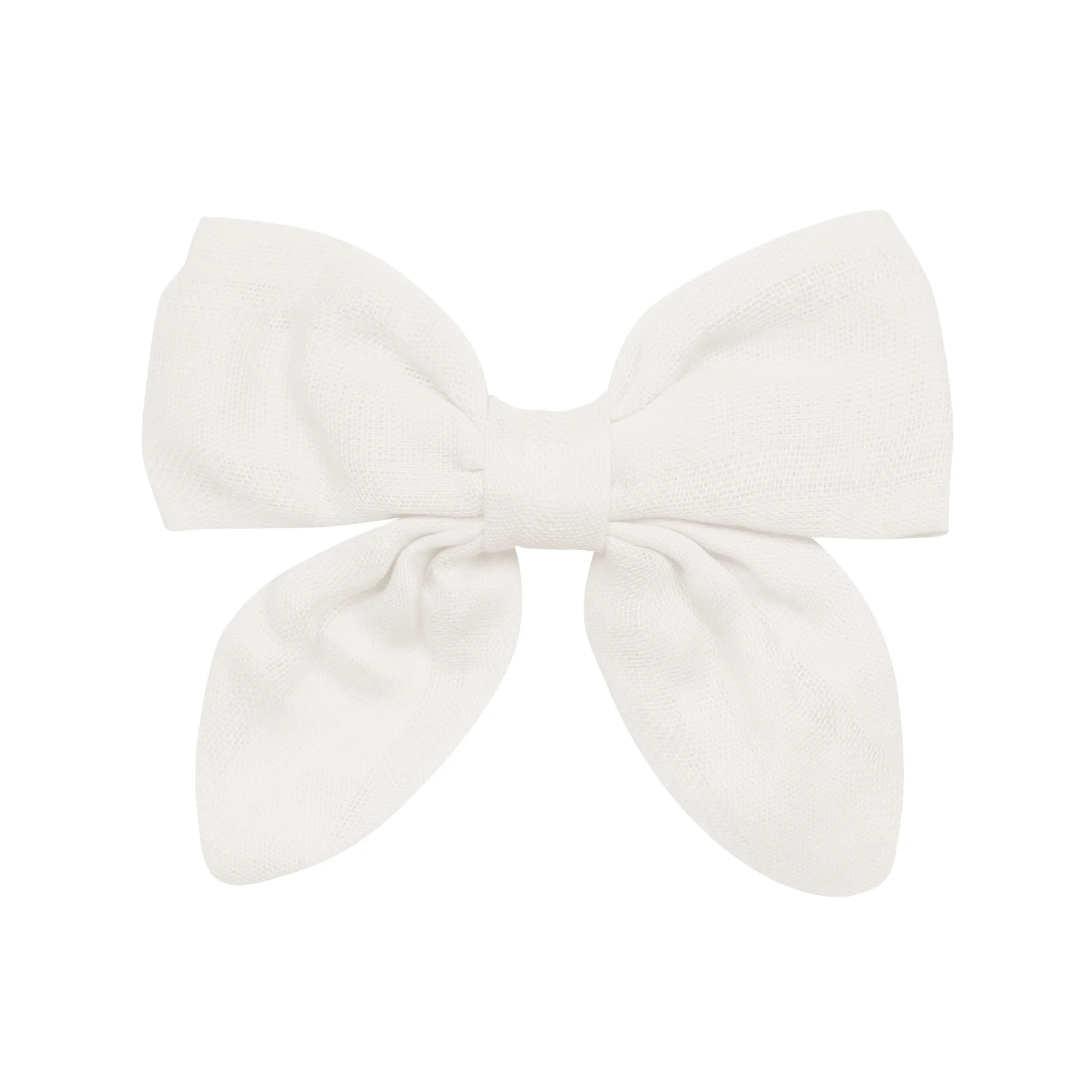Kyte Baby Bamboo Muslin Alligator Clip Bow in Oat Sale