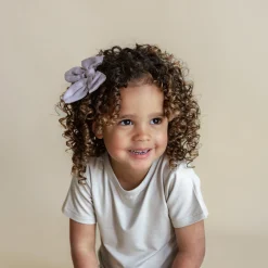 Kyte Baby Bamboo Muslin Alligator Clip Bow in Wisteria Sale