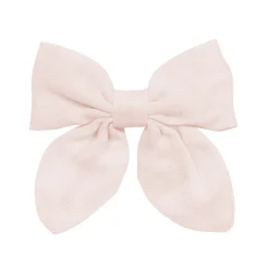 Kyte Baby Bamboo Muslin Alligator Clip Bow in Blush Outlet