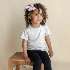 Kyte Baby Bamboo Muslin Alligator Clip Bow in Blush Outlet