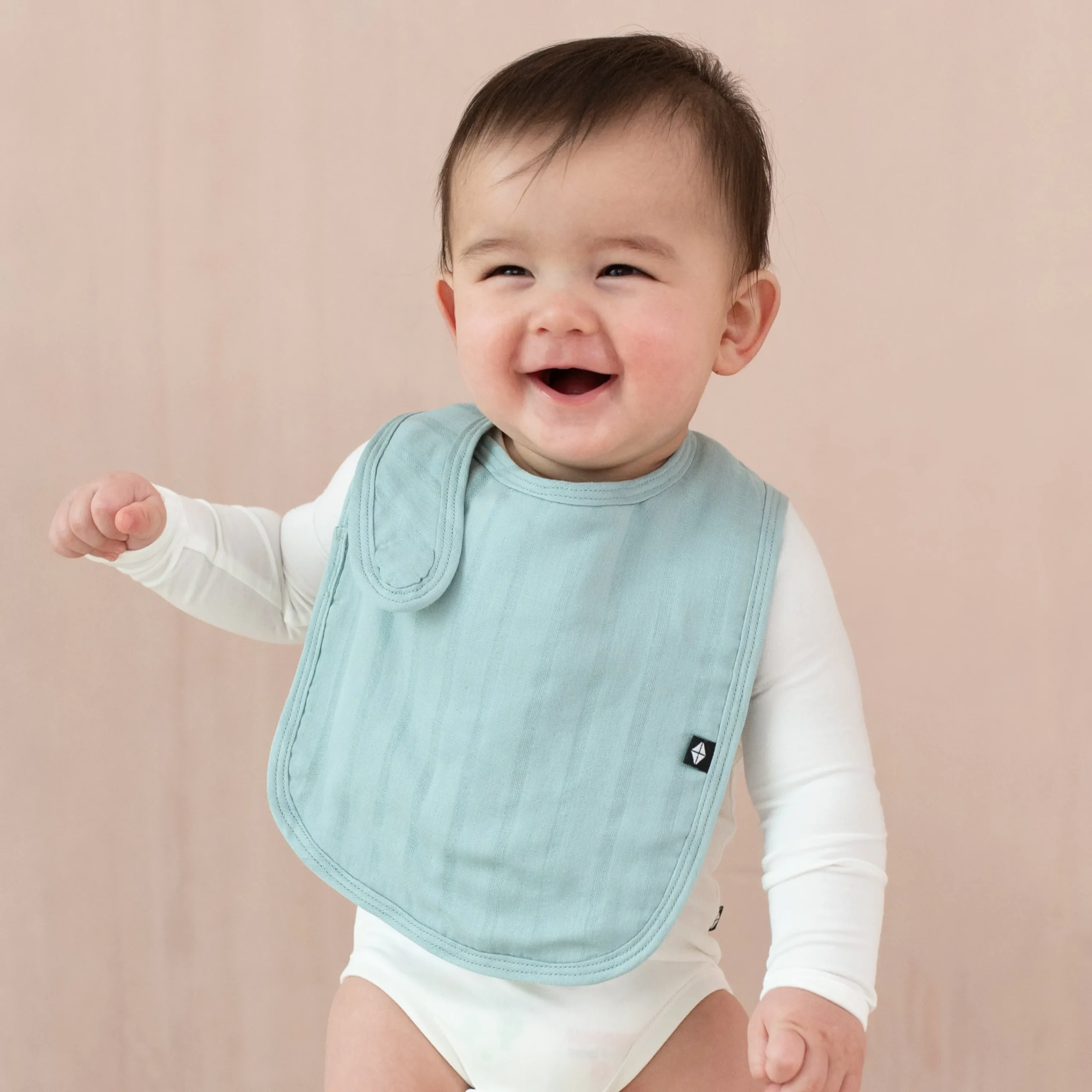 Kyte Baby Bamboo Muslin Bib in Mist