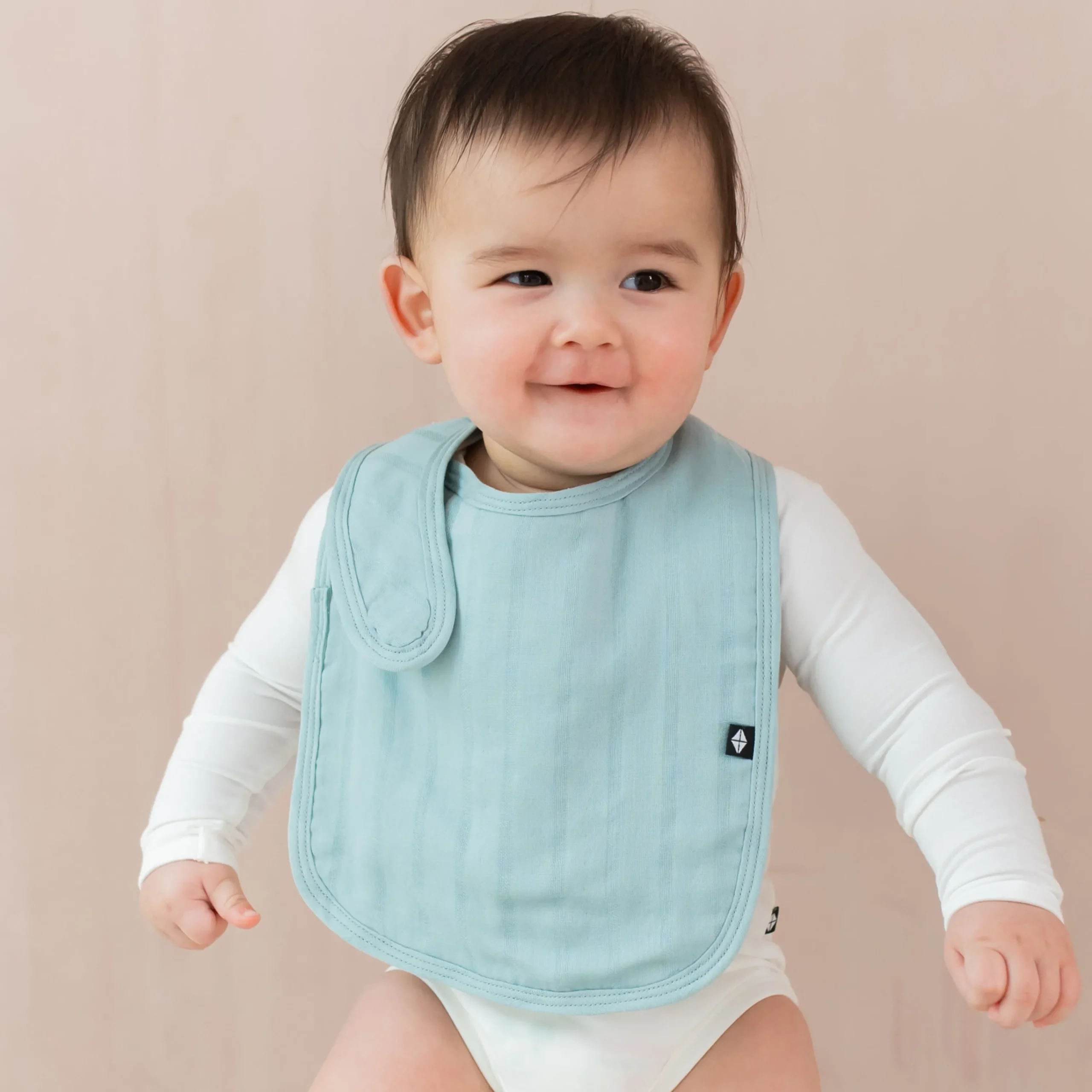 Kyte Baby Bamboo Muslin Bib in Mist