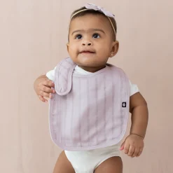 Kyte Baby Bamboo Muslin Bib in Wisteria Hot