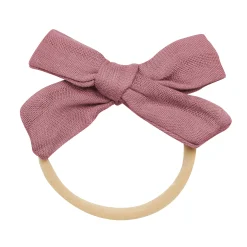 Kyte Baby Bamboo Muslin Medium Bow in Dusty Rose Sale
