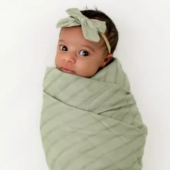 Kyte Baby Bamboo Muslin Medium Bow in Jojoba Best