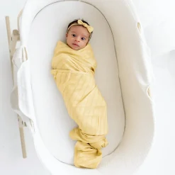 Kyte Baby Bamboo Muslin Swaddle Blanket in Sandcastle Best