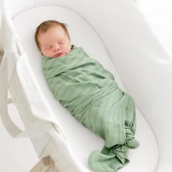 Kyte Baby Bamboo Muslin Swaddle Blanket in Matcha Clearance