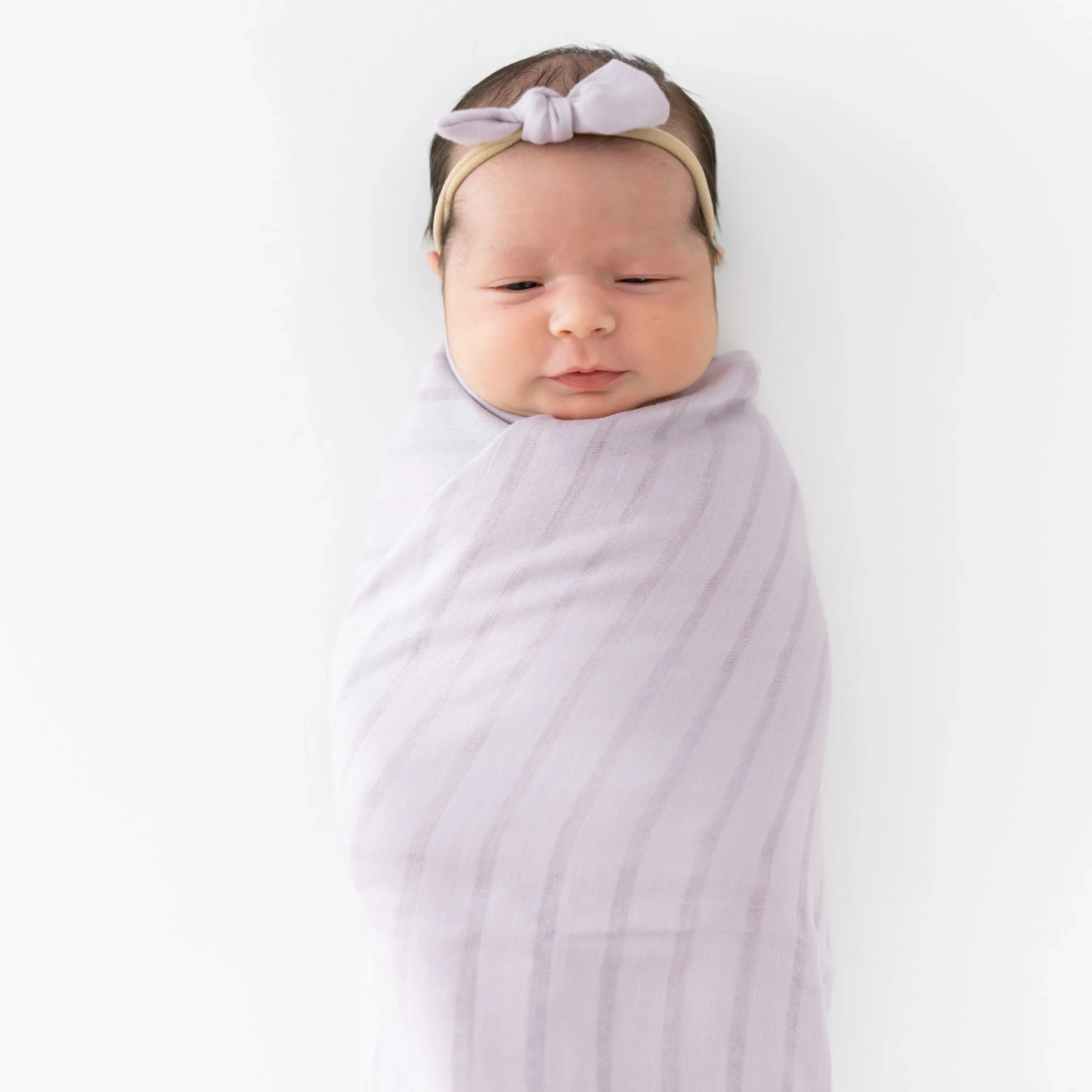 Kyte Baby Bamboo Muslin Tiny Bow in Wisteria Best