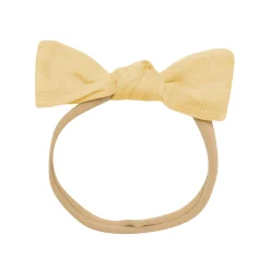 Kyte Baby Bamboo Muslin Tiny Bow in Sandcastle
