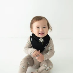 Kyte Baby Bib in Big Midnight Magnolia Discount