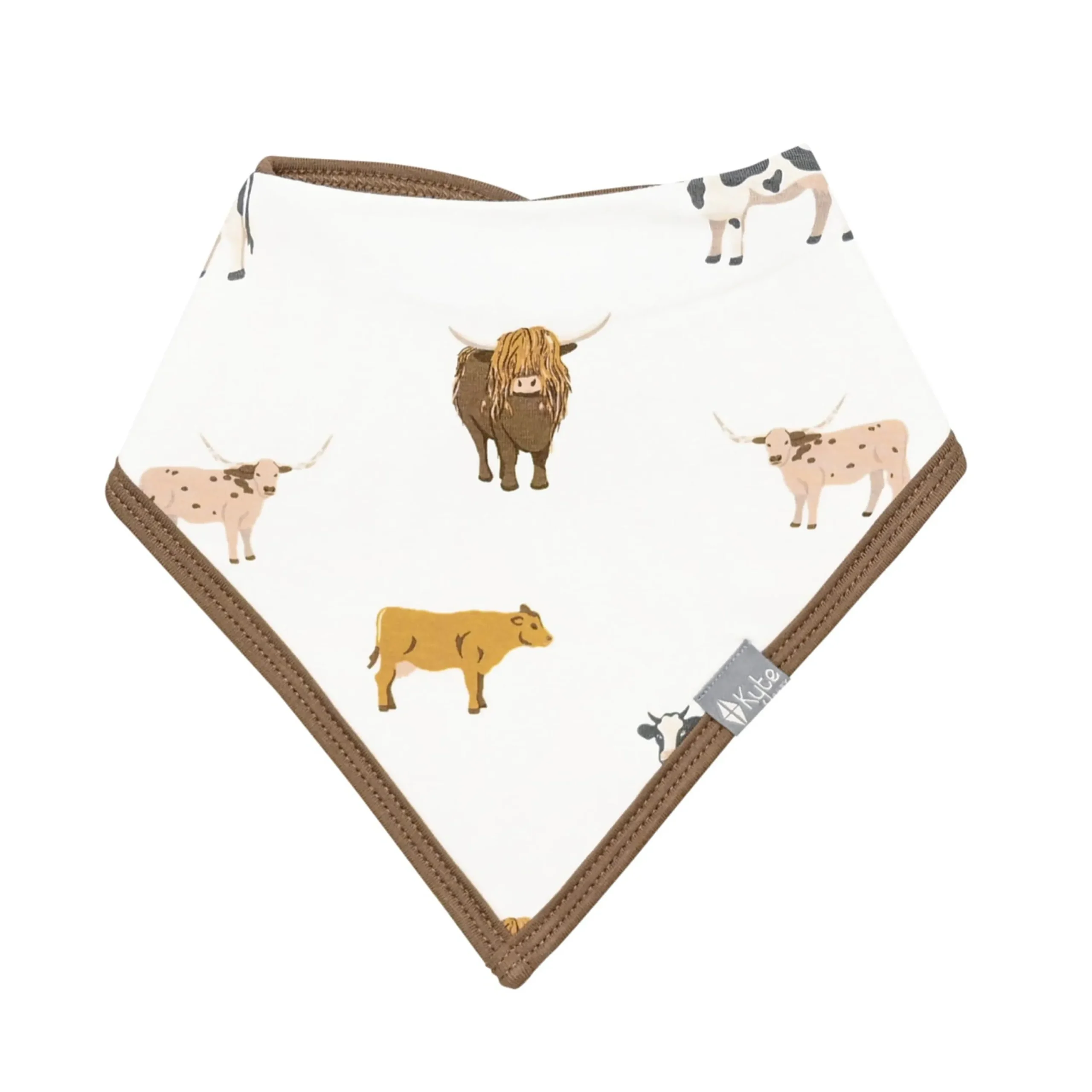 Kyte Baby Bib in Moo Outlet