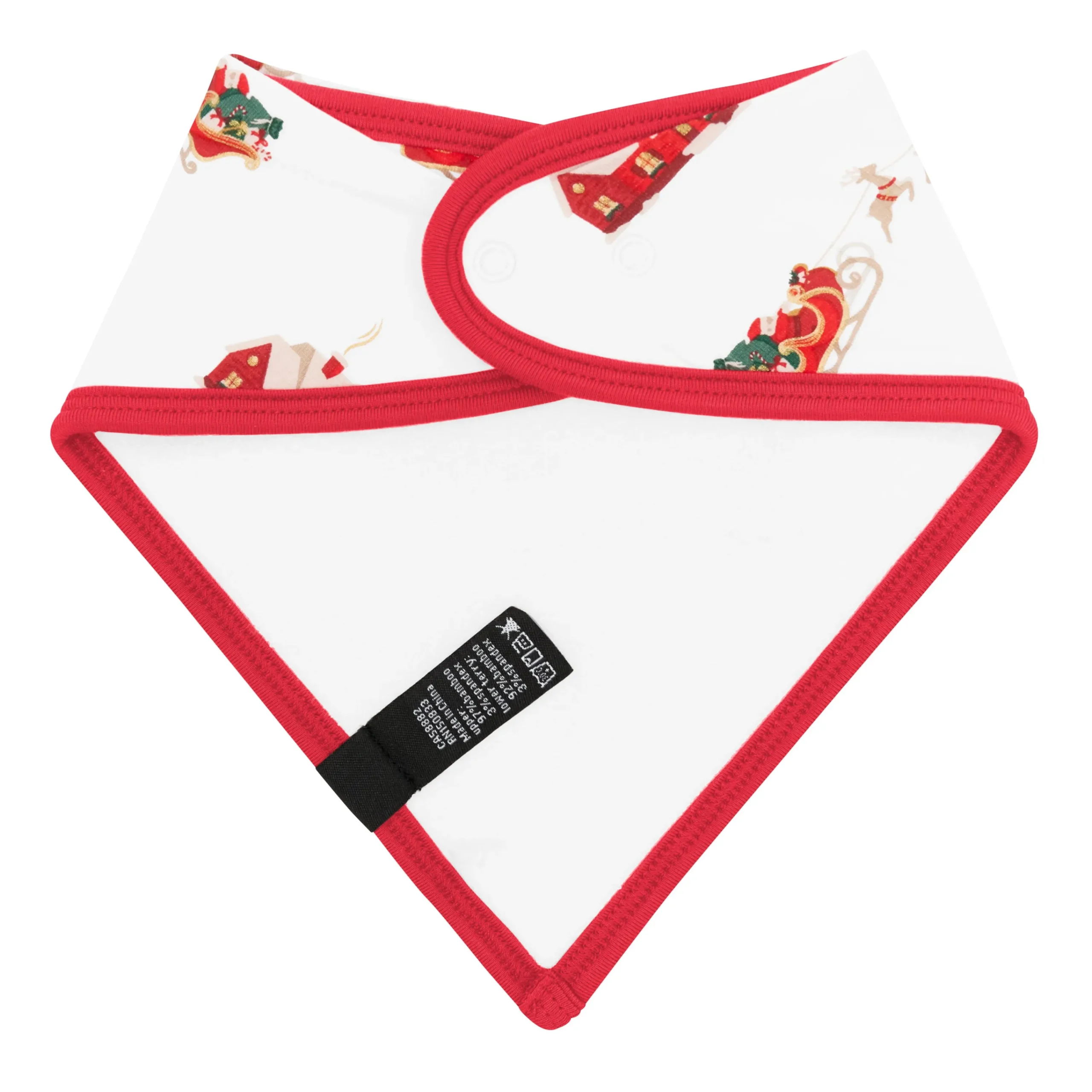 Kyte Baby Bib in Santa Sleigh Outlet