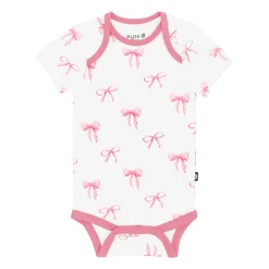 Kyte Baby Bodysuit in Bow Hot